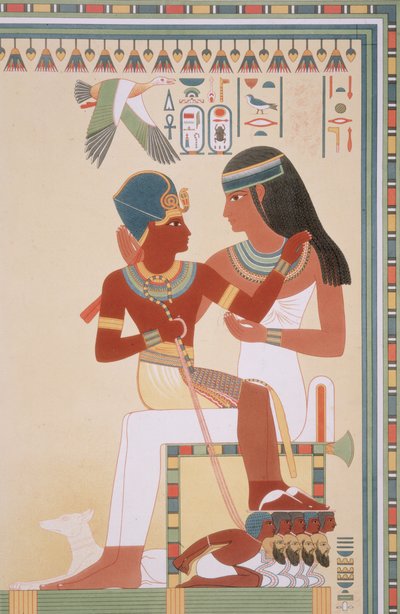 746.c.1. & f.8 Amounoph II ja hänen kuvernöörinsä teoksesta "Histoire de l