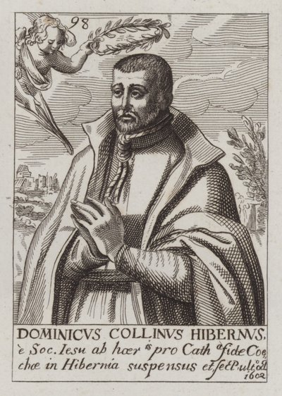 Dominic Collins, irlantilainen jesuiitta ja katolinen marttyyri (kaiverrus) tekijältä (after) English School