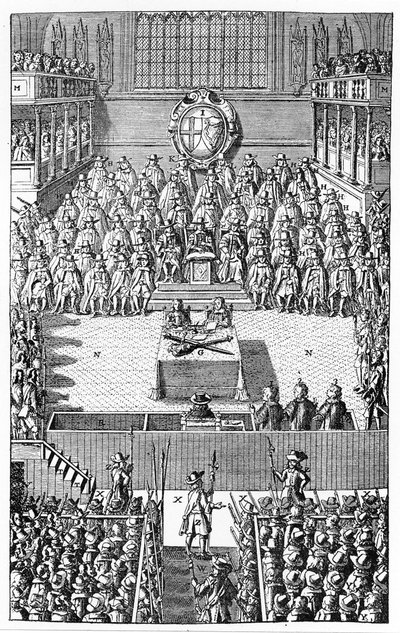Kaarle I:n oikeudenkäynti, tammikuu 1649 tekijältä (after) English School