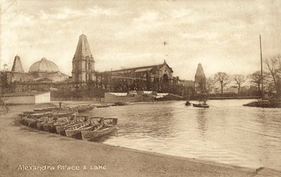 Alexandra Palace, Lake (m/w kuva) tekijältä (after) English photographer