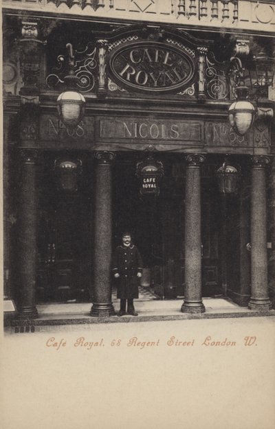 Cafe Royal, 68, Regent Street, Lontoo, Länsi (m/w kuva) tekijältä (after) English photographer