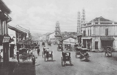 Singapore: North Bridge Road (s/w-kuva) tekijältä (after) English photographer