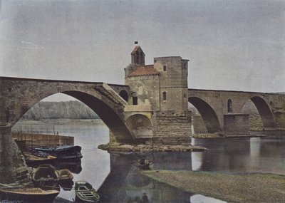 Avignon, Pont Saint-Benezet (värillinen kuva) tekijältä (after) French Photographer