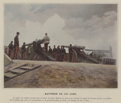 Batterie de 155 Long (värikuva) tekijältä (after) French Photographer