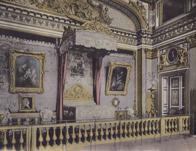 Chambre de Louis XIV, Louis XIV Makuuhuone (värillinen valokuva) tekijältä (after) French Photographer