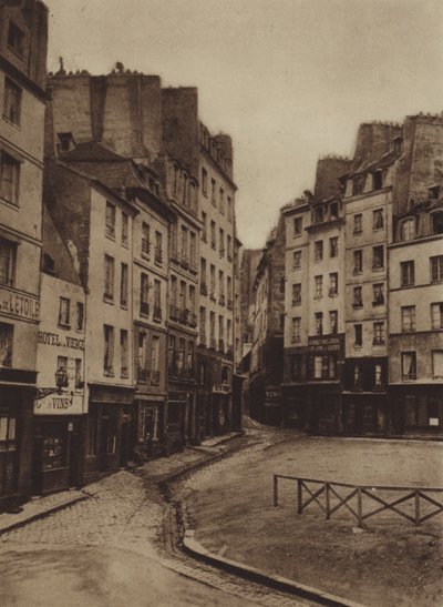 Rue Jean-de-Beauvaisin ja rue Lanneaun kulma (m/w kuva) tekijältä (after) French Photographer