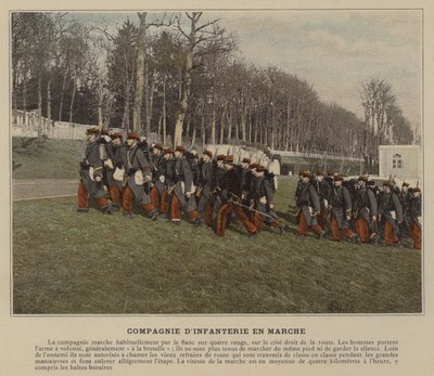 Marssijalkaväkikomppania (värillinen kuva) tekijältä (after) French Photographer