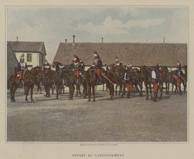 Lähtö Cantonmentista (värillinen kuva) tekijältä (after) French Photographer