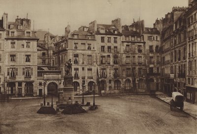 Place Dauphine, osa purettu vuonna 1875 (b/w kuva) tekijältä (after) French Photographer