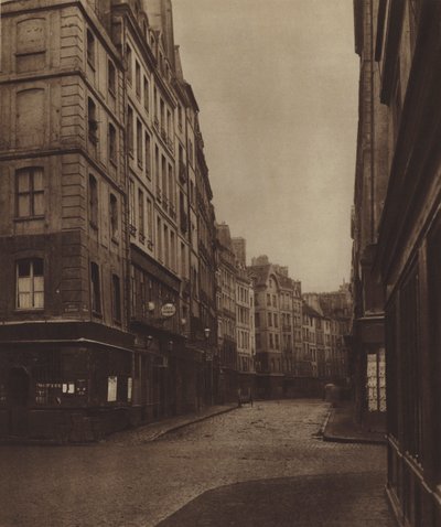 Rue de la Ferronnerie, otettu rue de la Reynieltä, kadun alku on yhä jäljellä (m/w kuva) tekijältä (after) French Photographer