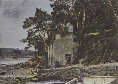 The Loch, at Auray (värillinen kuva) tekijältä (after) French Photographer