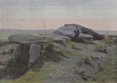 Mane-Lud-dolmen, Locmariaquer (värillinen kuva) tekijältä (after) French Photographer