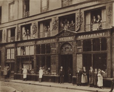 Pied-de-Mouton-ravintola, rue Vauvilliers (m/w kuva) tekijältä (after) French Photographer