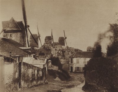 Montmartren tehtaat vuonna 1845 (m/v kuva) tekijältä (after) French Photographer