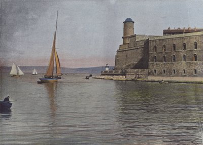 Marseille, Fort Saint-Jean (värillinen kuva) tekijältä (after) French Photographer