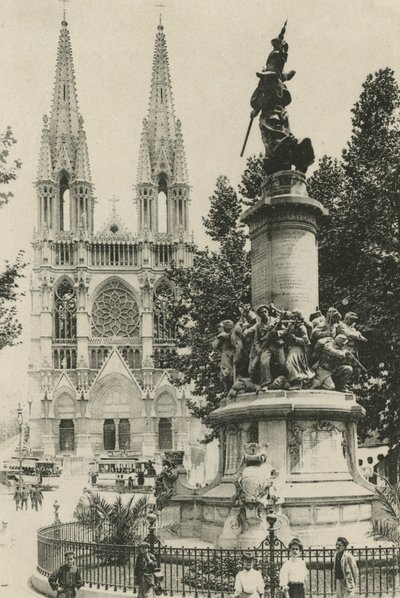 Marseille: Les Reformes ja Monument des Mobiles (s/w valokuva) tekijältä (after) French Photographer