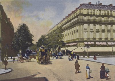 Paris, Les Boulevards (värillinen kuva) tekijältä (after) French Photographer