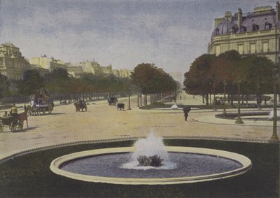 Pariisi, Rond-Point des Champs-Elysees (värillinen kuva) tekijältä (after) French Photographer