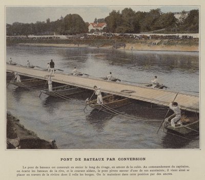 Bridge of Boats muunnoksen mukaan (värillinen kuva) tekijältä (after) French Photographer