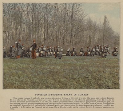 Odotusasento ennen taistelua (värillinen kuva) tekijältä (after) French Photographer