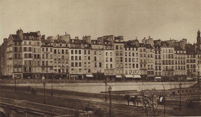 Quai Le Pelletier noin 1855, nyt osa Quai de Gesvresiä (m/v kuva) tekijältä (after) French Photographer