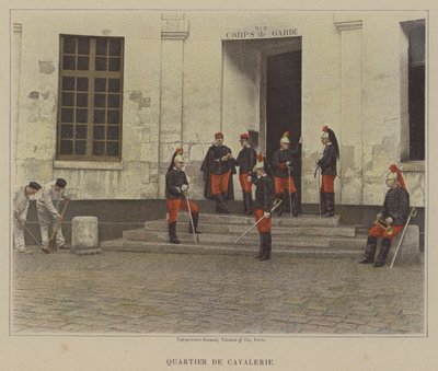 Ratsuväkikortteli (värillinen kuva) tekijältä (after) French Photographer