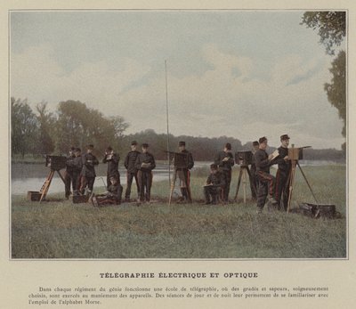 Sähköinen ja optinen lennätys (värikuva) tekijältä (after) French Photographer
