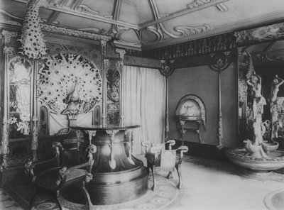 The Shop of Fouquet the Jeweller vuonna 1900 (b/w kuva) tekijältä (after) French Photographer