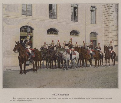 Trompetit (värillinen kuva) tekijältä (after) French Photographer