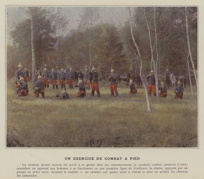 Jalkataisteluharjoitus (värillinen kuva) tekijältä (after) French Photographer