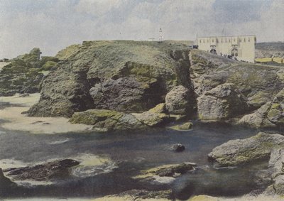 Vanha linnoitus Pointe des Poulainsissa, Belle-Ile (värillinen kuva) tekijältä (after) French Photographer