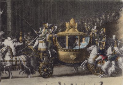 Napoleonin 1 kuljetus 2. huhtikuuta 1810, Napoleon 1 kuljetus 2. huhtikuuta 1810 (värillinen kuva) tekijältä (after) French Photographer