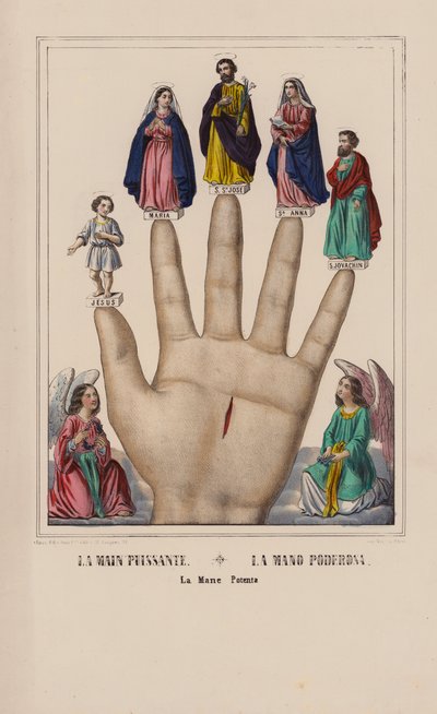 La Main Puissante, La Mano Poderosa, La Mane Potenta (värilitro) tekijältä (after) French School