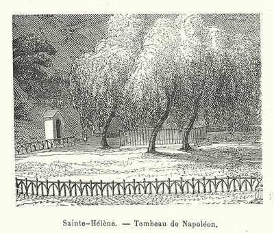 Sainte-Helene, Napoleonin hauta (kaiverrus) tekijältä (after) French School