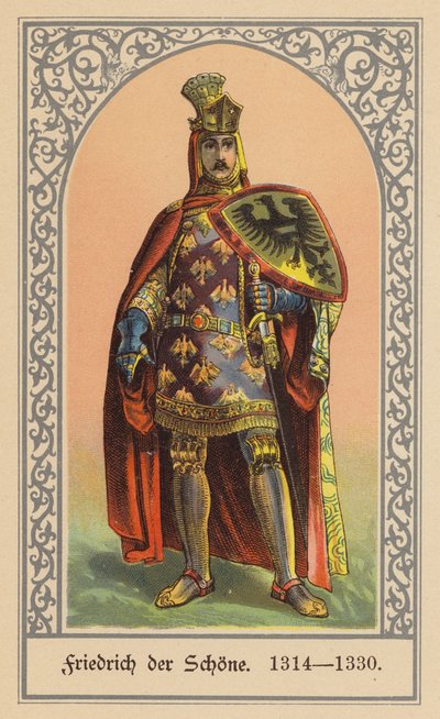 Fredrik Kaunis, Saksan kuningas (värilitografia) tekijältä (after) German School