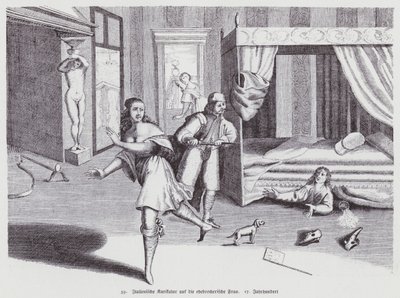 Italialainen sarjakuva aviorikoksesta vaimosta tekijältä (after) Italian School