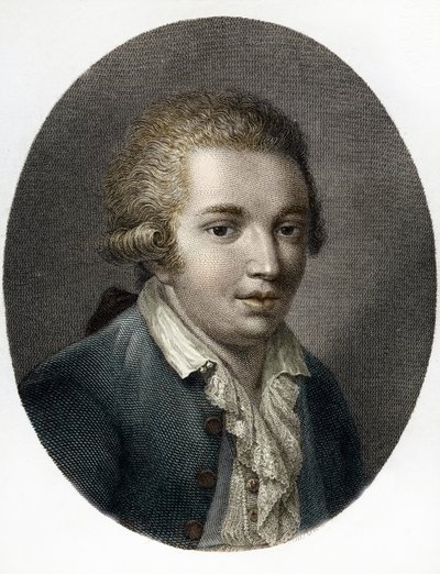 Italialaisen säveltäjän Domenico Cimarosan (1749-1801) muotokuva (italialaisen säveltäjän Domenico Cimarosan (1749-1801) muotokuva) Yksityinen kokoelma tekijältä (after) Italian School