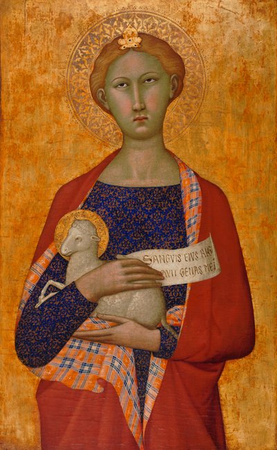 Saint Agnes tekijältä (attr. to) Master of the Straus Madonna