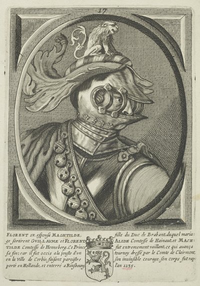 Floris IV, Hollannin kreivi (kaiverrus) tekijältä (attr.to) French School