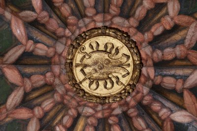 Yksityiskohta holvista tekijältä (c.1489 1534) Correggio