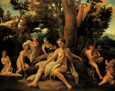 Leda tekijältä (c.1489 1534) Correggio