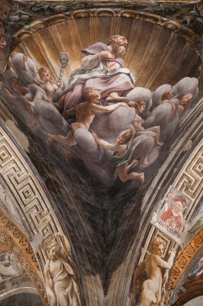 St Bernard, yksityiskohta numerosta 3660852 tekijältä (c.1489 1534) Correggio