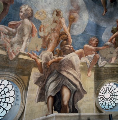 Efebes, yksityiskohta Neitsyen taivaaseen ottamisesta tekijältä (c.1489 1534) Correggio