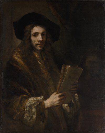Miehen muotokuva ("huutokaupanpitäjä"), n. 1658-62 (öljy kankaalle) tekijältä (follower of) Rembrandt Harmensz. van Rijn
