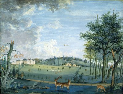 Parc du Raincy, Chateau ja Rocks, n. 1754-1793 tekijältä 1717 1806 Carmontelle