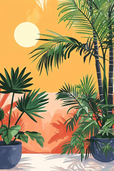 Boho esteettinen juliste Nova talon kasvi kankaalle tulosteita varten tekijältä F. Abderrahim