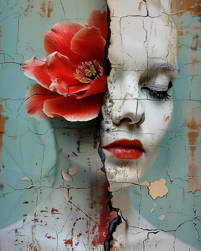 Broken Sleeping Beauty online Canvas Art tulosteet  seinä muotokuvia myytävänä tekijältä F. Abderrahim