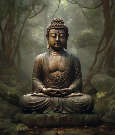 Henkinen buddhalainen sisustus, rauhallinen meditaatio, seinätaidetulosteita pyynnöstä tekijältä F. Abderrahim