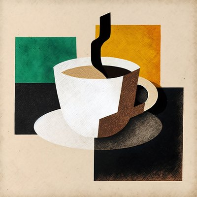 Boho Kahvi, minimalistinen Art, Keittiön sisustus, kehystetty kankaalle tulostaa pyynnöstä tekijältä F. Abderrahim