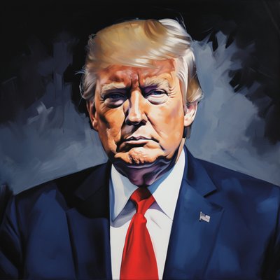 Akryyli Donald Trump Politiikka Taide Maalauksia myytävänä, seinä sisustus tulostaa tekijältä F. Abderrahim